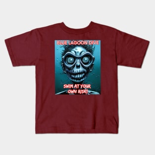 Blue Lagoon Monster Zombie Dive Kids T-Shirt